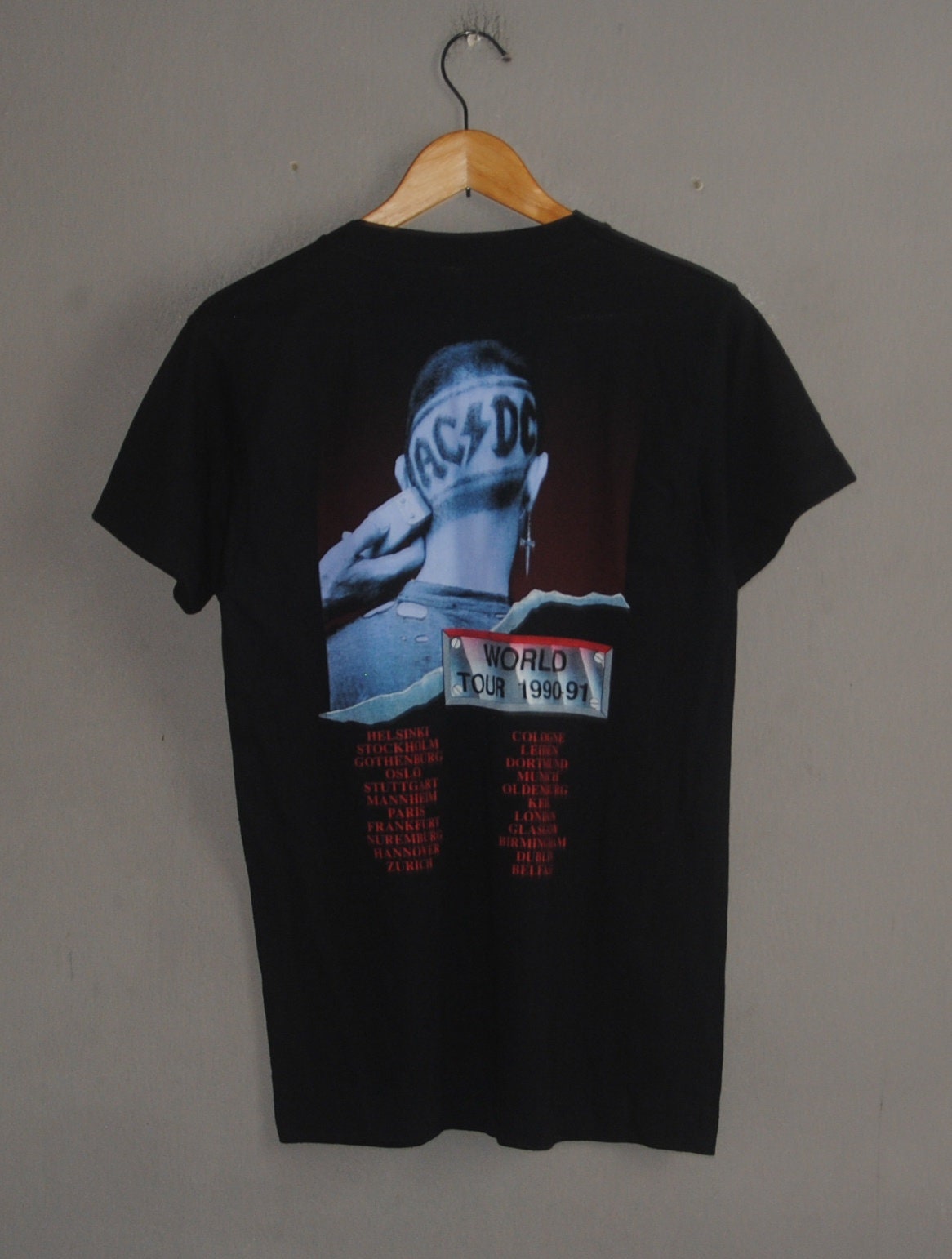 ACDCツアー 1991 ヴィンテージ Tシャツ XL Vintage 1991 AC/DC The Razors Edge Tour T-Shirt Size Large