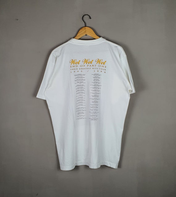 Vintage WET WET WET 1993-1994 Their Greatest Hits Tour T Shirt X