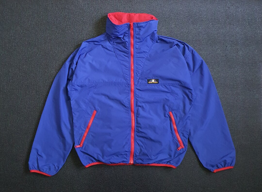 Vintage SIERRA DESIGNS 1990s Blue Nylon Jacket Size Medium / 90s Light ...