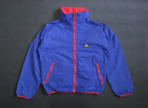 Sierra Designs, Vintage SIERRA DESIGNS 1990s Blue Nylon Jacket size Medium / 90s Light Streetwear Outdoor Pullover / Hiking windbreaker