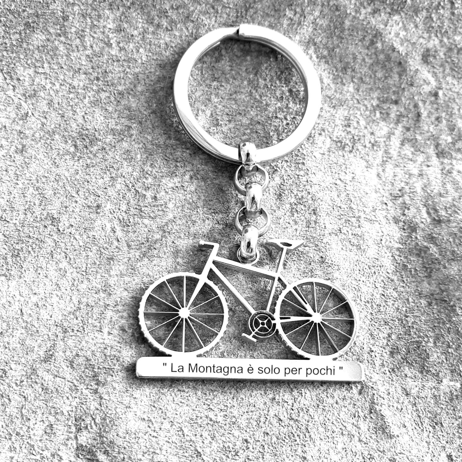 Steel Bicycle Keychain Customizable Etsy