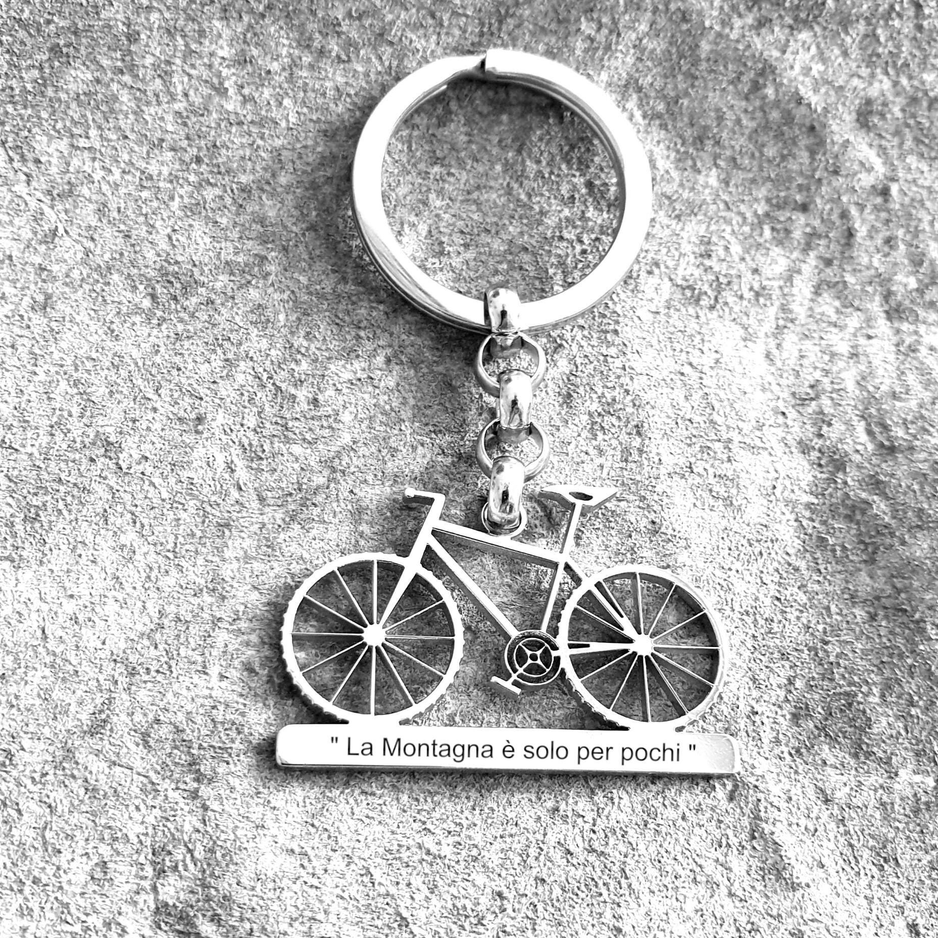 Steel Bicycle Keychain Customizable Etsy