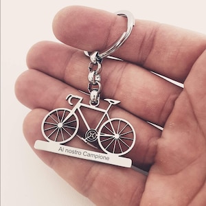 Steel Bicycle Keychain
