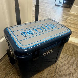 USATuff Custom SeaDek Cooler Pad Teak Lines Personalized Add Your Name