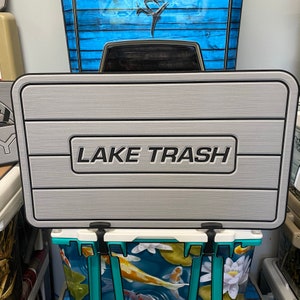 USATuff Custom SeaDek Cooler Pad Teak Lines Personalized Add Your Name