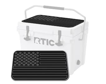 RTIC 20 Ultra Tough Cooler Pad – SeaDek EVA Foam 6mm Dual Layer Non Slip Marine Mat | Peel & Stick Comfort Pad | US Flag Design B/Sg