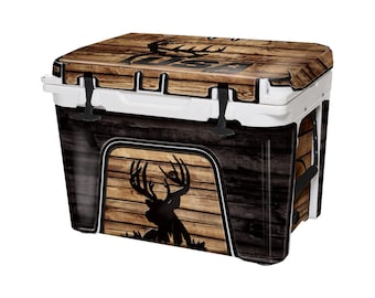 USATuff (Cooler Not Included) 45QT YETI Tundra Cooler Wrap Graphic - FULL Kit -USATuff Buck Crosshair Wood