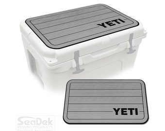 Yeti Roadie 60 Cooler Pad – SeaDek Eva Foam Mat, Peel & Stick Non Slip Pad, Dual Layer Comfort Pad, YETI Teak Right Design SG/B, Made in USA