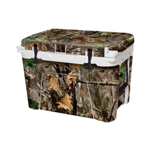 USATuff (Cooler Not Included) 35QT YETICooler Wrap Graphic - FULL Kit - Woodland Camo