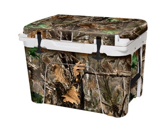 USATuff (Cooler Not Included) 35QT YETICooler Wrap Graphic - FULL Kit - Woodland Camo