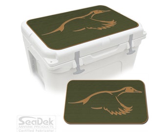 Yeti Tundra Cooler Pad – SeaDek Eva Foam Mat 6mm, Peel & Stick Non Slip Pad, Dual Layer Comfort Pad, Duck Solo Design OG/T, Made in USA