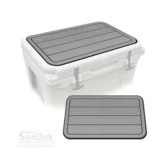 RTIC Cooler Pad – SeaDek EVA Foam 6mm Dual Layer Non Slip Marine Mat | Peel & Stick Comfort Pad | Teak Design SG/B