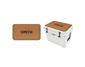 Personalized Gift, fits YETI Tundra 45QT | SeaDek Cooler Pad Top | Husband, Gift for Father, Custom Camping, Boating gift, Gift for Him