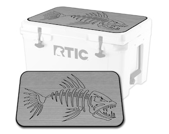 RTIC 45 Cooler Pad – SeaDek EVA Foam 6mm Dual Layer Non Slip Marine Mat | Peel & Stick Comfort Pad | Bonefish Design SG/B
