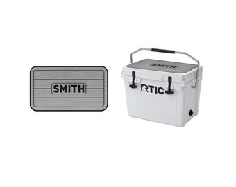 Personalized Gift - RTIC 20 QT SeaDek Cooler Pad Top- Comfort Seat - Great Gift for Husband, Father - Boating, Camping, Hunting - SG/B