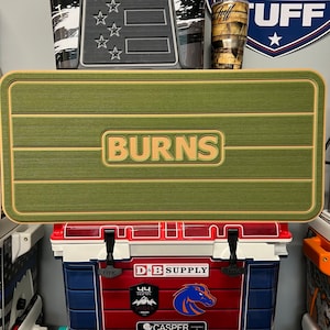 USATuff Custom SeaDek Cooler Pad Teak Lines Personalized Add Your Name