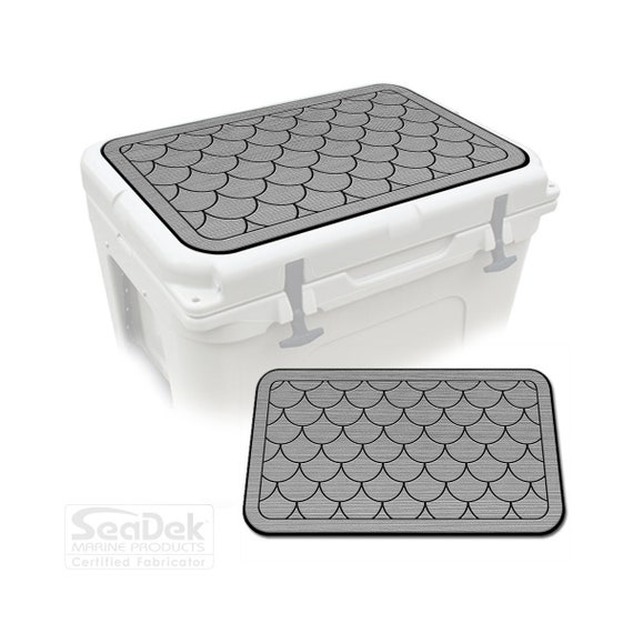 Cooler Pad Top Cover Fits YETI Roadie 24 cooler is Not Included Seadek Eva  Foam Mat Comfort Cushion Seat Custom Pad Fish Scales SG/B 