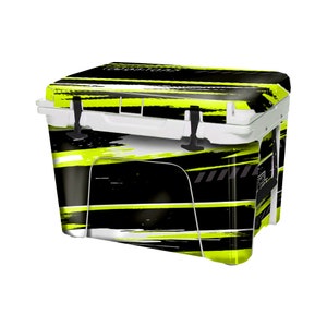 Vinyl Cooler Wrap fits YETI Tundra (Cooler Is Not Included) Skin Decal Sticker Easy to Install - Peel & Stick - FULL Kit - RZR Lime Squeeze