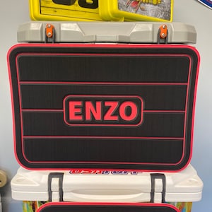 USATuff Custom SeaDek Cooler Pad Teak Lines Personalized Add Your Name