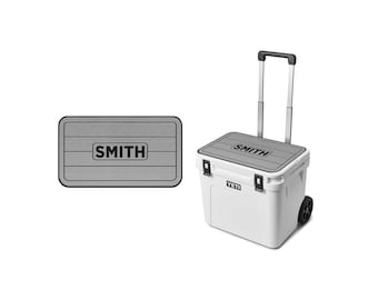 Personalized Gift, fits YETI 60 Roadie Wheeled |SeaDek Cooler Pad Top | Husband, Gift for Father, Custom Camping, Boating gift, Gift for Him