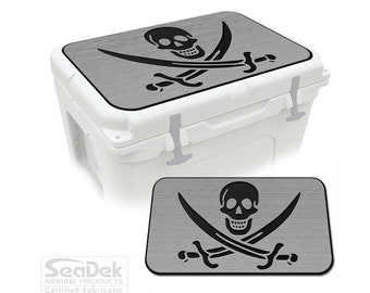 RTIC Cooler Pad – SeaDek EVA Foam 6mm Dual Layer Non Slip Marine Mat | Peel & Stick Comfort Pad | Pirate Design SG/B