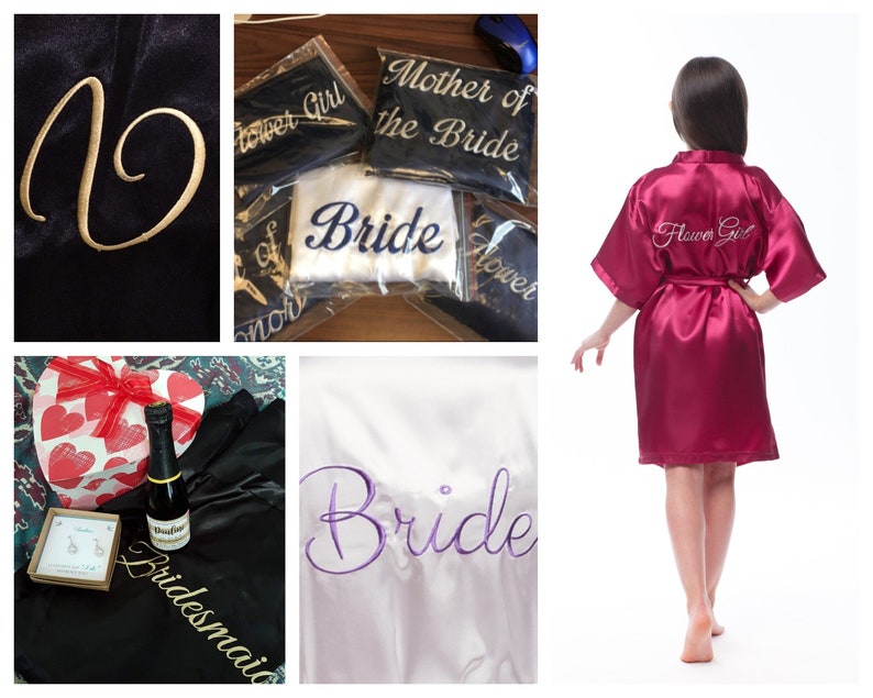 Cheap bridesmaid robes Satin robes for bridesmaids Etsy