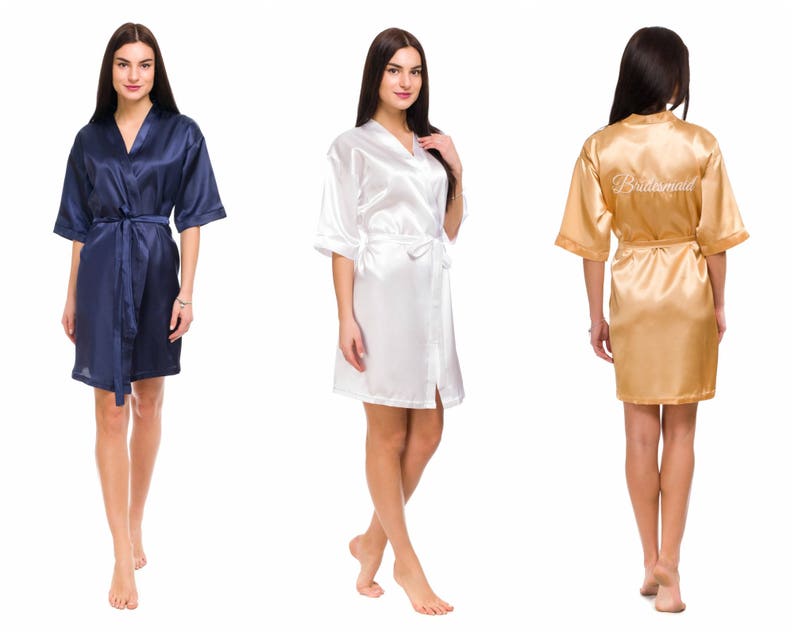 plus size red satin robe