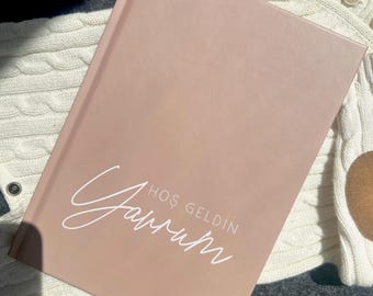 Pregnancy Diary|HOS GELDIN YAVRUM|Baby Diary | Bebek Ani defteri | Baby book | Gift baby book Turkish| Bebek hediyesi / isim
