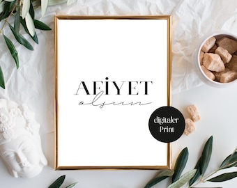 Afiyet olsun Kitchenprint Kitchen / Print / Food