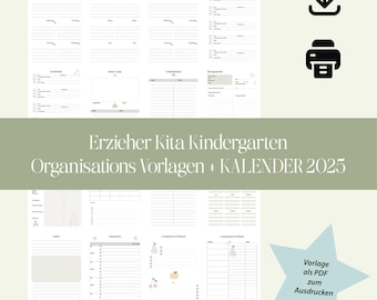 Organization | Templates | Daycare Portfolio Nursery | Templates Educator | Kindergarten | Templates Nursery Educator + Calendar | Parent Meeting