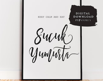 KITCHEN PRINT SUCUK & YUMURTA