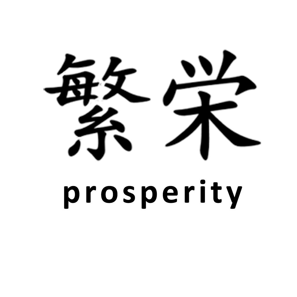 Prosperity gift success gift abundance gift Japanese Kanji | Etsy