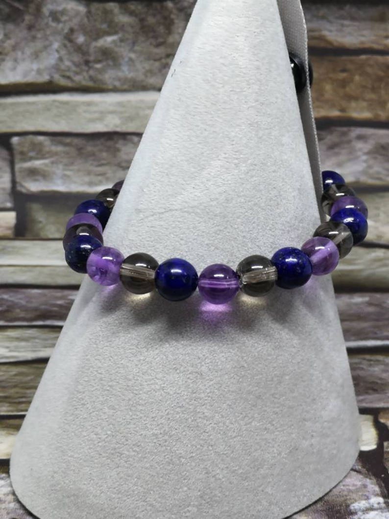 Custom Made Crystal Gemstone Bracelet for Depression Chakra Etsy UK
