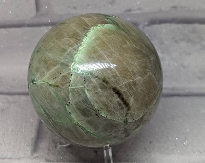 Green Moonstone Sphere 75 mm