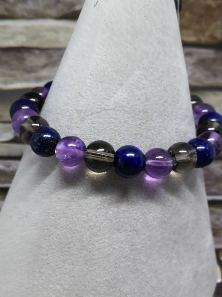 Custom Made Crystal Gemstone Bracelet for Depression Chakra Etsy UK