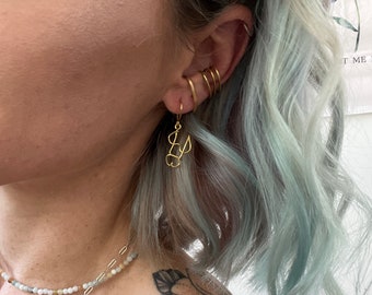 Teenie Peenie Charm Earrings, Hypoallergenic Nickel-Free Ear Wires