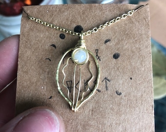Crystal Yoni Necklace, Sterling Silver, Feminine Energy