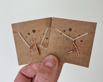 Copper IUD Charm Necklace: Sterling Silver Chain, Women's Health
