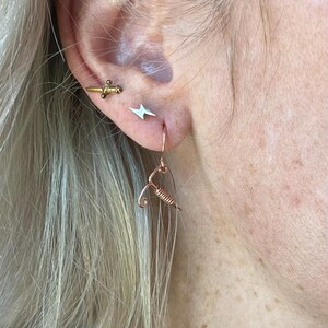 Handcrafted Copper IUD Earrings: Women's Health Pin image 6