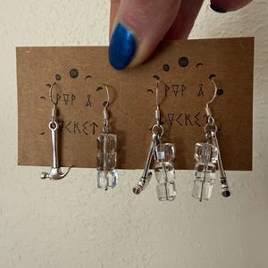 Crush ICE earrings , protest, resist, FDT