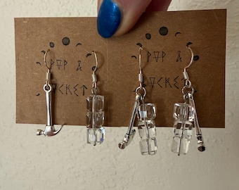 Crush ICE earrings , protest, resist, FDT