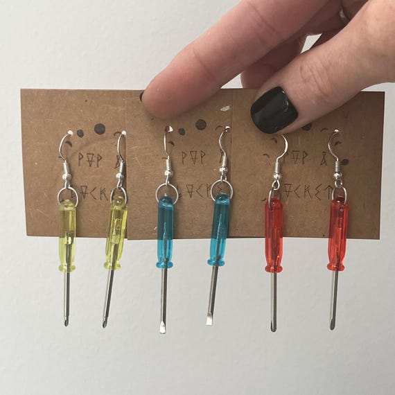 Screwdriver earrings best sale
