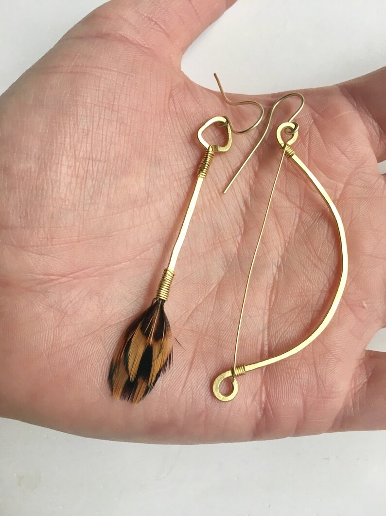 Bow and arrow earrings huntress earrings Sagittarius Etsy