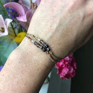 Empath protection crystal bangle bracelet