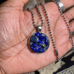 Lapis Lazuli Amulet ~ Necklace ~ Self expression ~ Truth ~ Eloquence