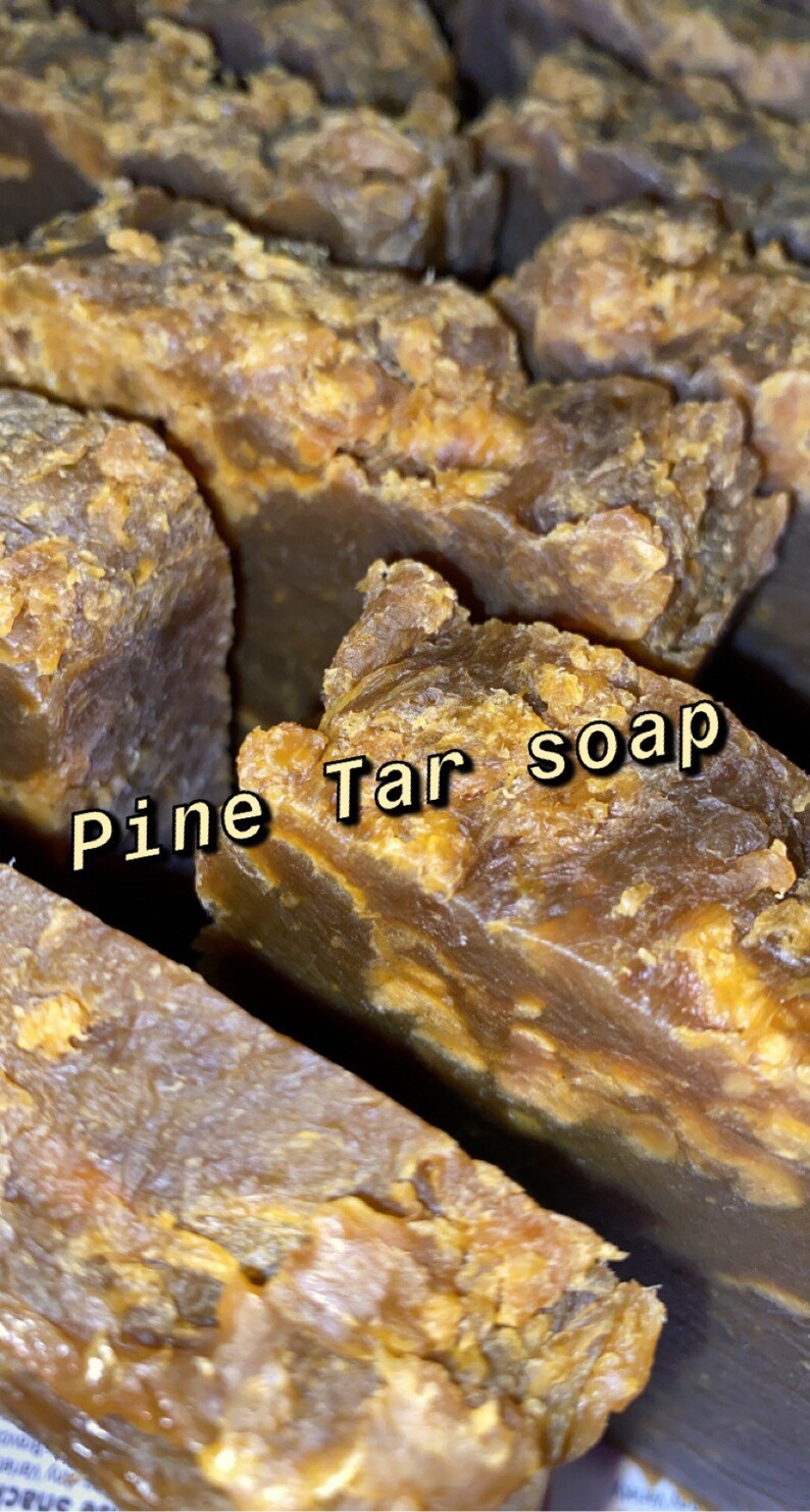 Pine Tar Soaps Antiseptic Anti Inflammatory Anti Itch Etsy
