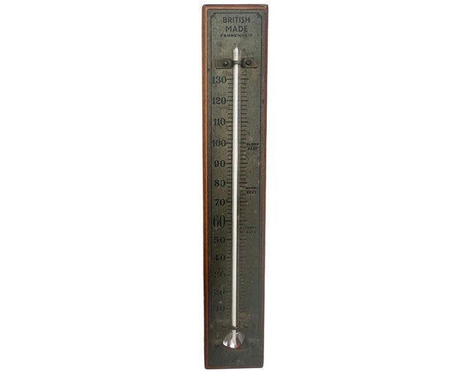 Photo inspiration: Visual Reference: Antique British Made Thermometer Home Decor