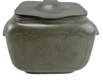 Vintage 1920's Don Pewter Tea Caddy - Cooper Bros SHEFFIELD - Dining Room Decor - Kitchenalia