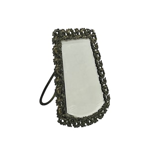 Antique French Gilt Brass Fretwork Bevelled Mirror - Bedroom Decor - Home Decor