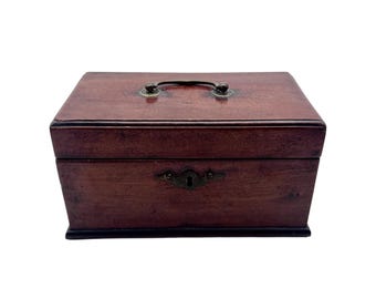 Antique Victorian Mahogany Box - Home Decor - Study Decor